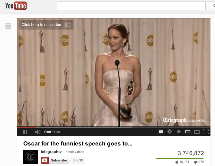Oscar for the funniest speech goes to...