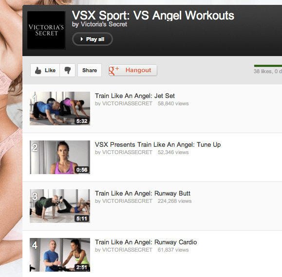 VSX Sport: VS Angel Workouts